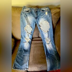 Machine Ripped Jeans